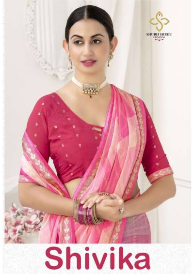 SHIVIKA BY SHUBH SHREE CHIFFON SAREE MANUFACTURER IN INDIA